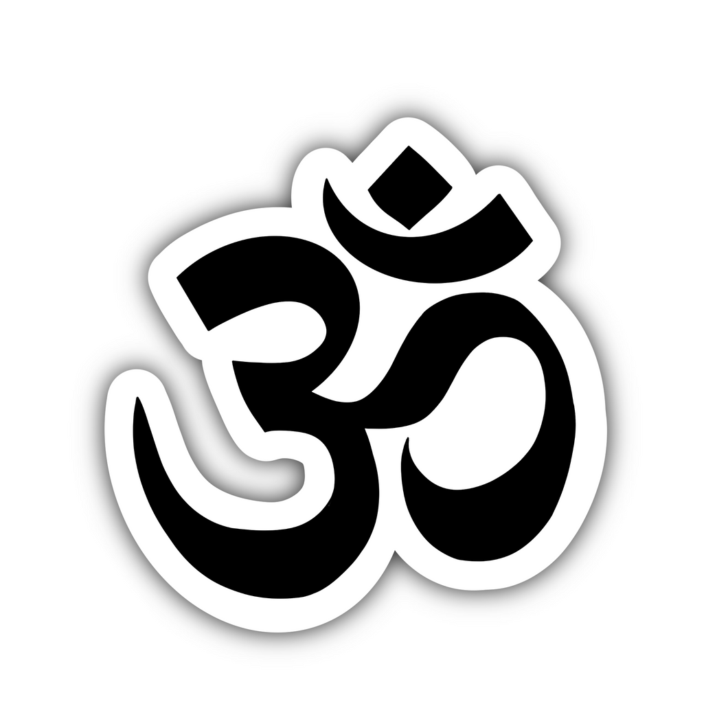 PRE-ORDER Hinduism Symbol, Clear Sticker, ~1.5”x1.5x