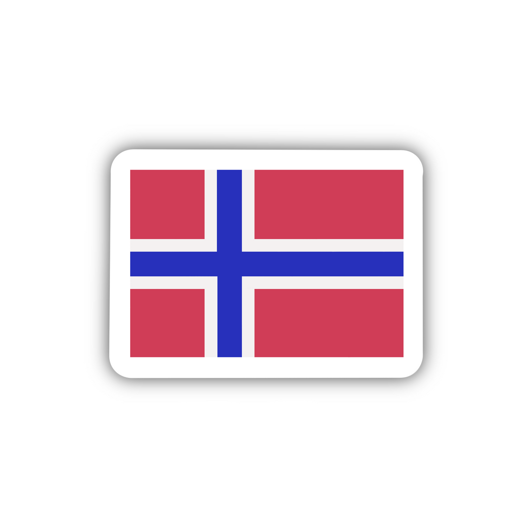 PRE-ORDER Norway Flag, Clear Sticker