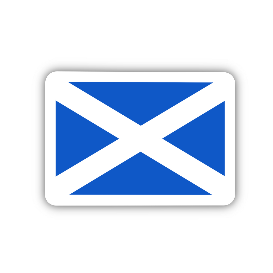 Scotland Flag, Clear Sticker