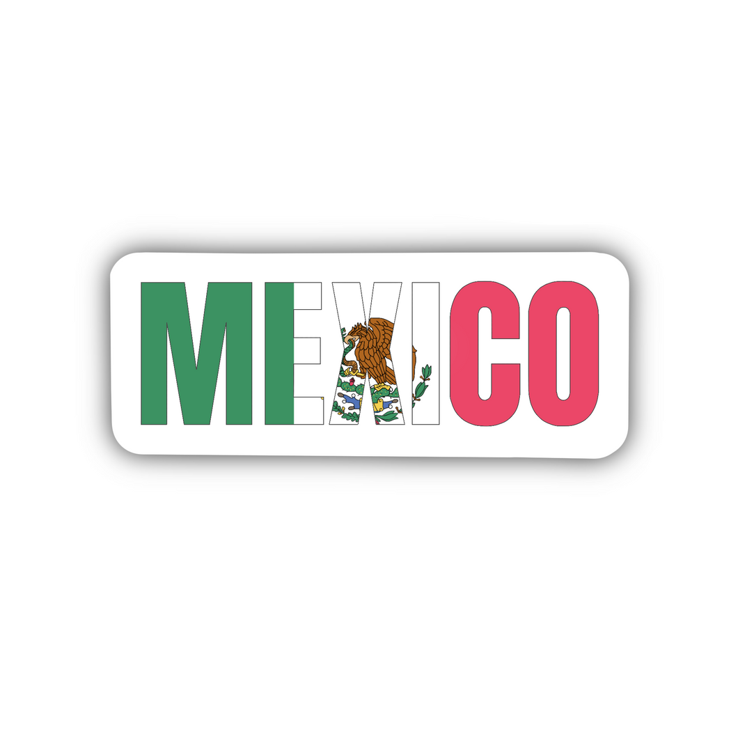 Mexico Name Sticker, 2” length